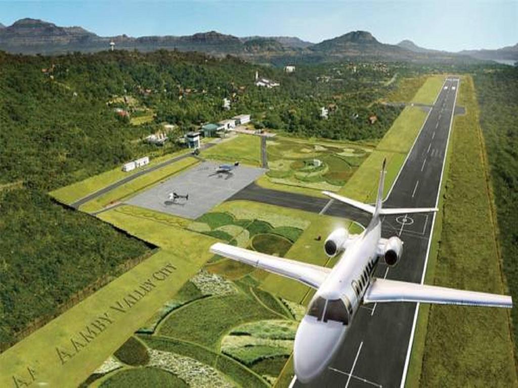 Aamby Valley City Lonavala Exterior foto Artist's rendering of the proposed airport